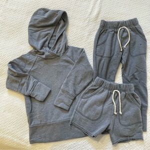 Little Wedgies Sweats Blue Kids Hoodie and Jogger 3 piece matching Set